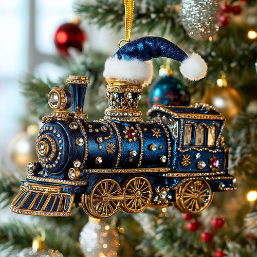 Blue Train CW1012005CL Christmas Ornament