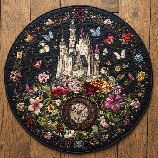 Dusklight Castle WN0408024CL Quilted Round Mat