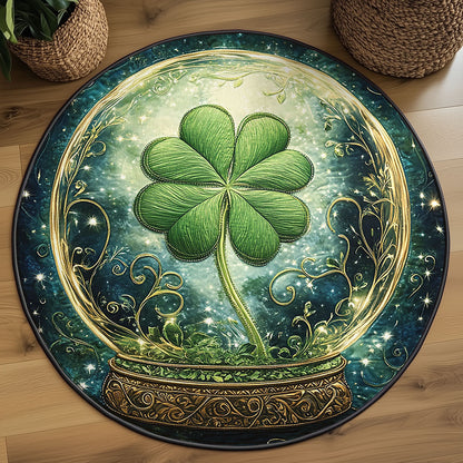 Lucky Clover WJ2105043CL Quilted Round Mat