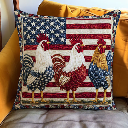 Vintage Glory Rooster WN1002128CL Quilt Pillow Case