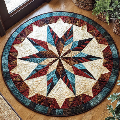 Native American Pattern QA2711048CL Quilted Round Mat