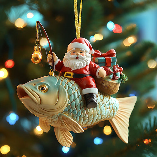 Jolly Hook Fishing WN0411059CL Christmas Ornament