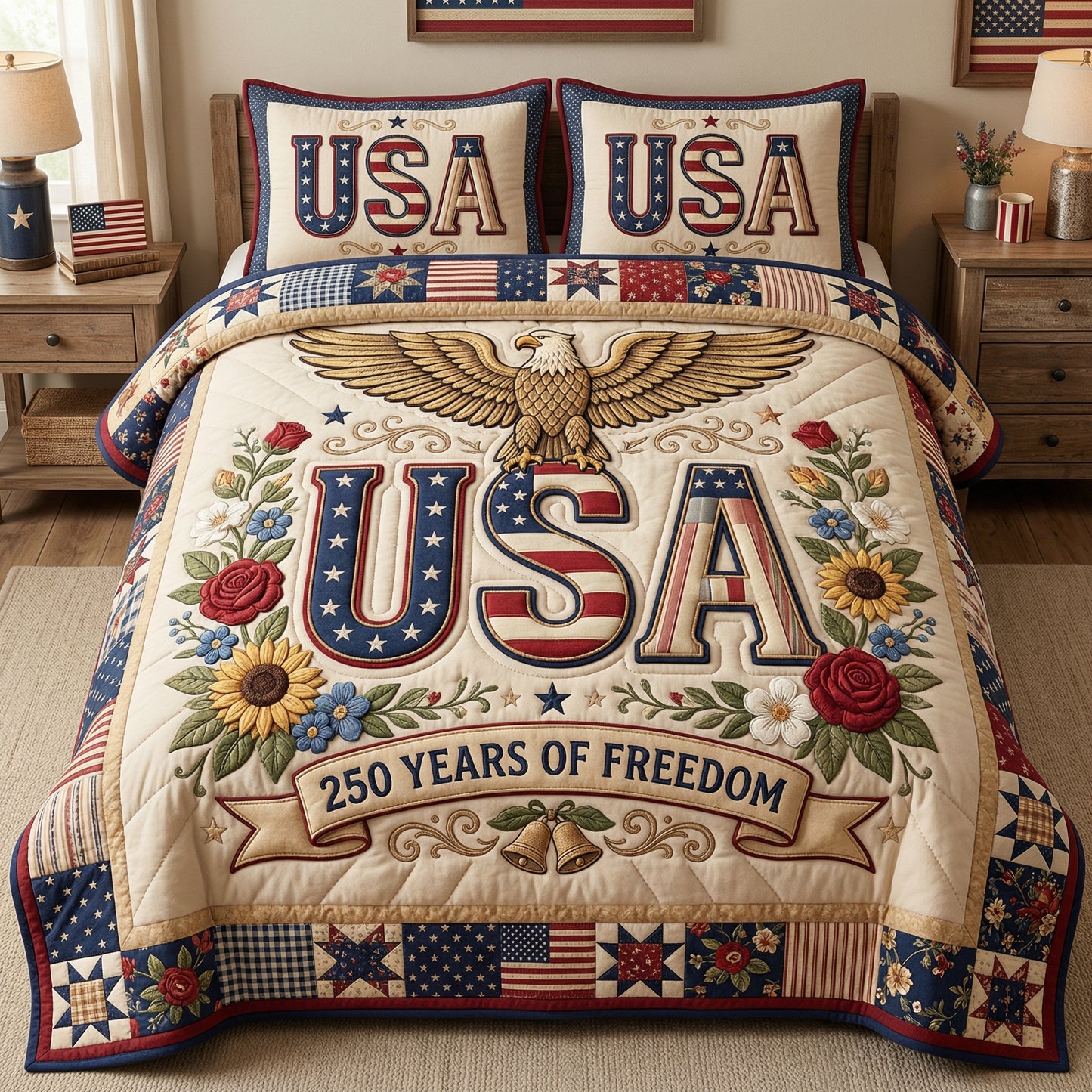 250 Years Of Freedom XR0804019CL Duvet Cover Set