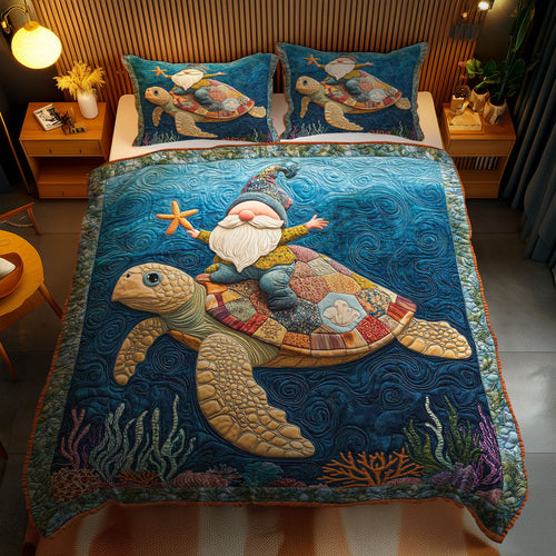 Turtle Voyage Gnome WN0901108CL Duvet Cover Set