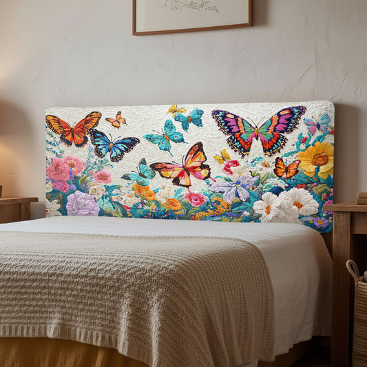 Butterfly Charm CW2412004CL Quilted Headboard Slipcover