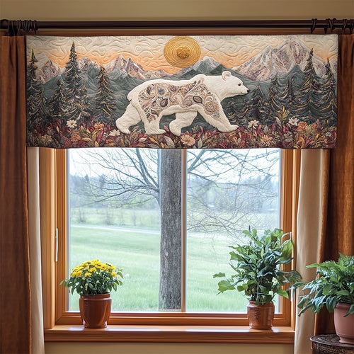 Frozen Meadow Bear WN2406024CL Quilted Valance