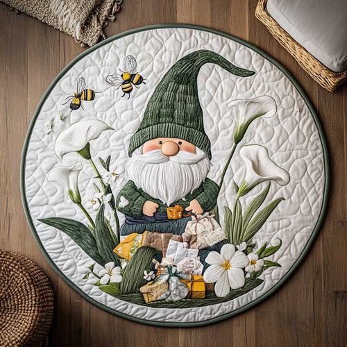 Gifted Gnome WN2305032CL Quilted Round Mat