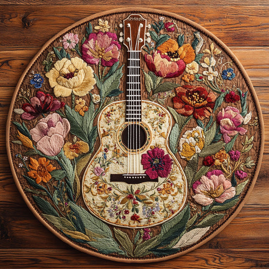 Guitar Muse WN0506035CL Quilted Round Mat