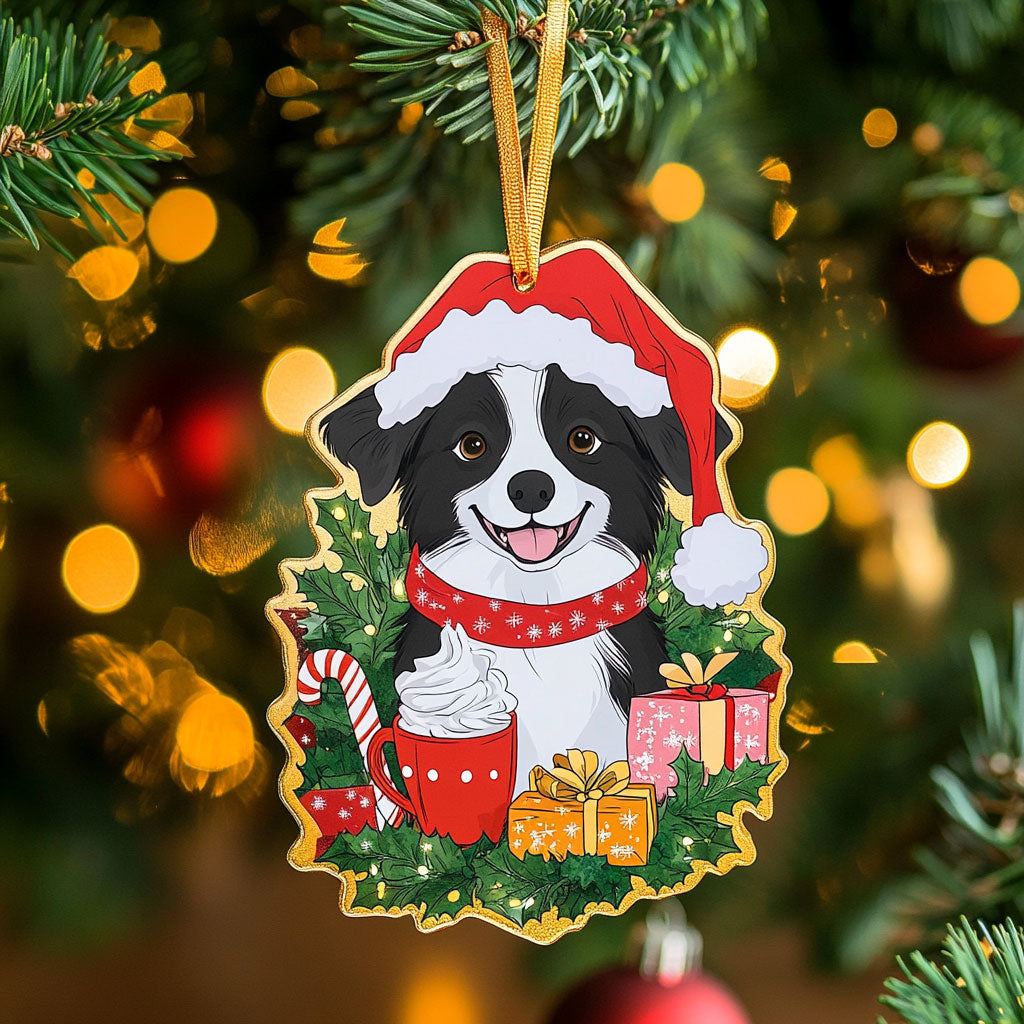 Border Collie Joy WN1510009CL Christmas Ornament