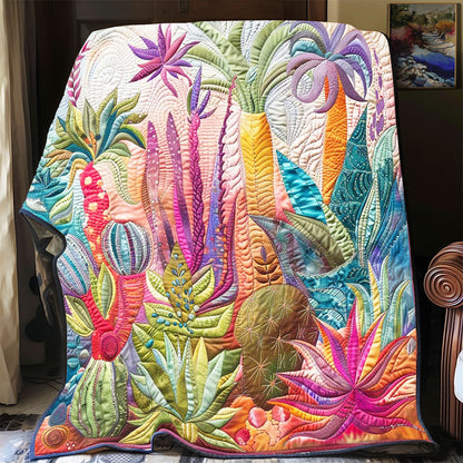 Primordial Succulent Forest WP2502018CL Quilt