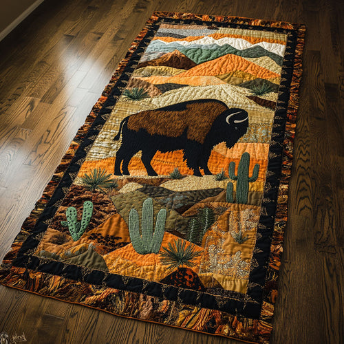 Native Bison WJ2103061CL Quilted Table Runner