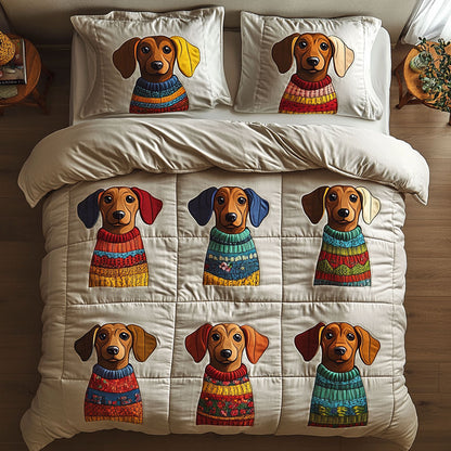 Whimsy Dachshund WN0601090CL Duvet Cover Set