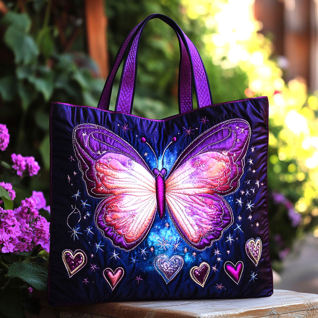 Mystic Butterfly CW1401037CL Quilted Tote Bag