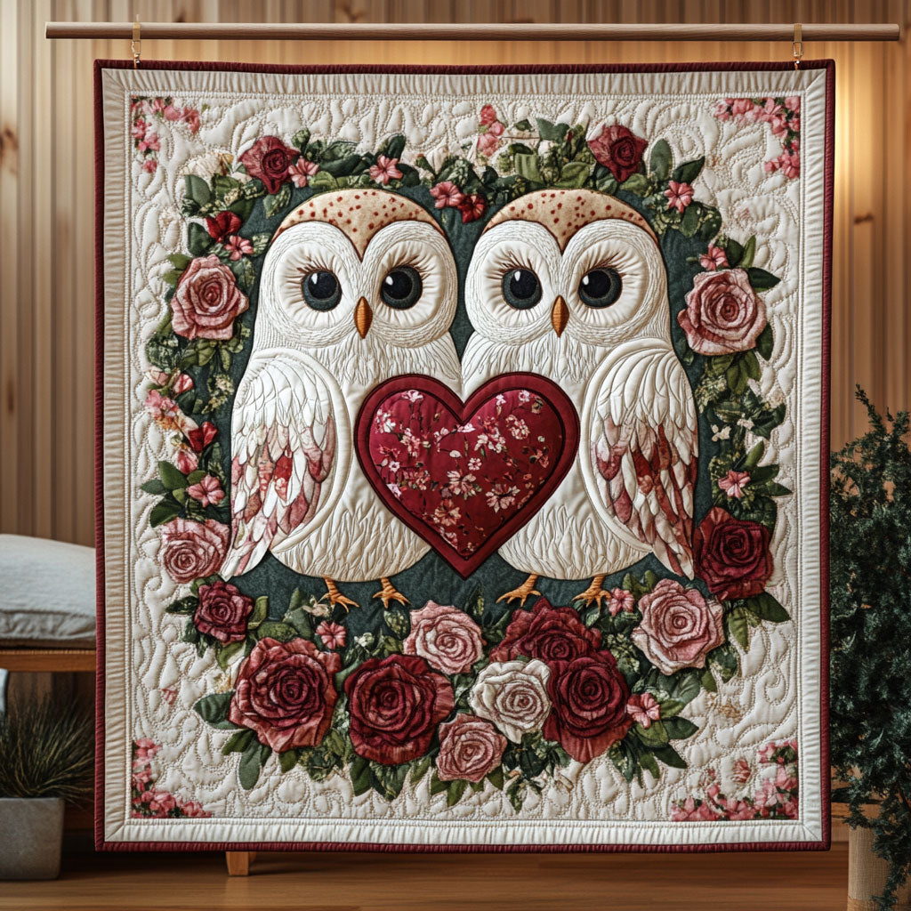 Lovebirds Owls KL1501033CL Quilt