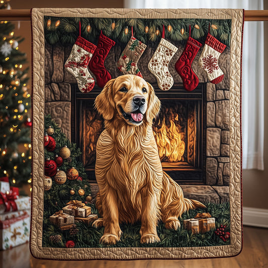 Fireside Golden Retriever LT2910003CL Quilt
