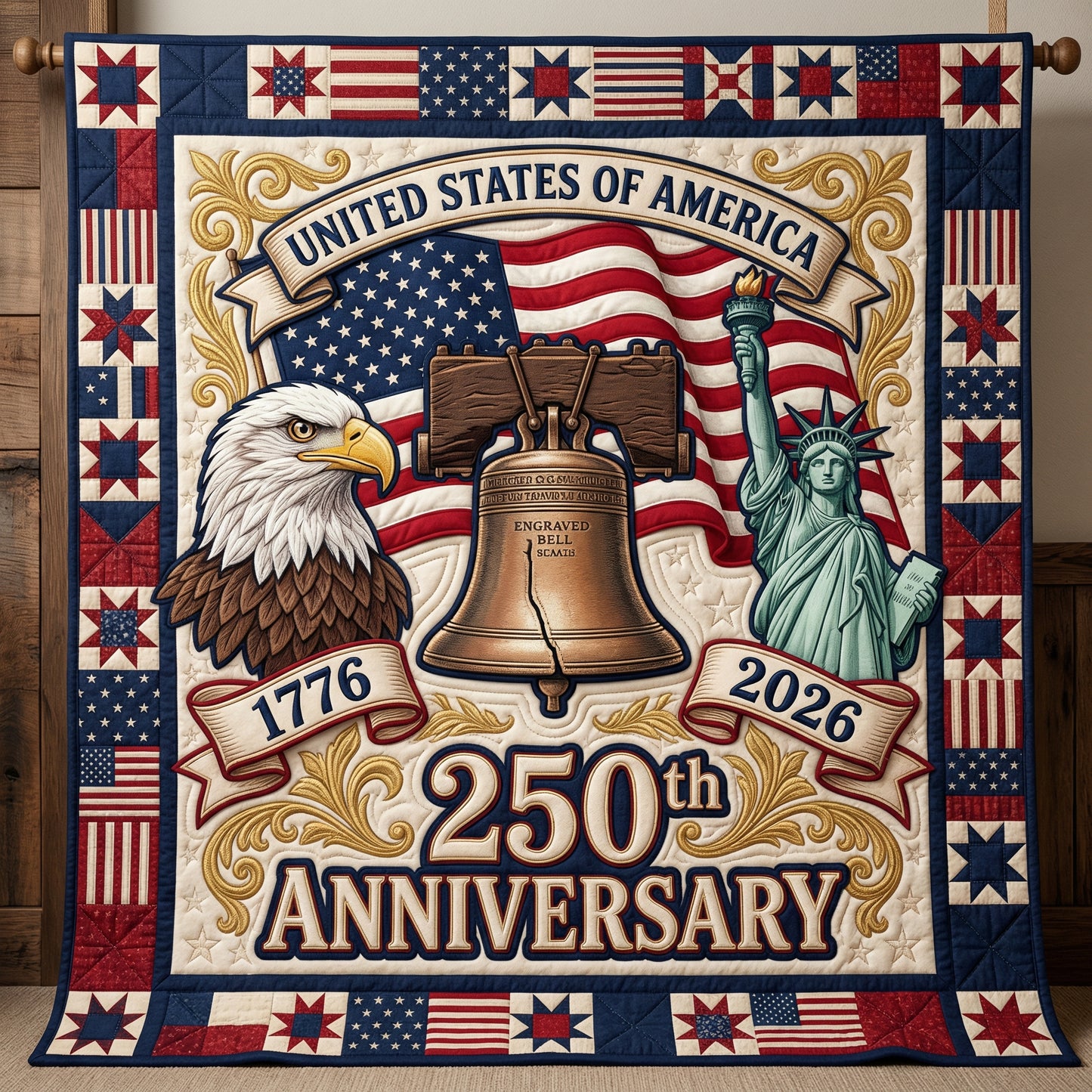250th Anniversity America XR1004036CL Quilt
