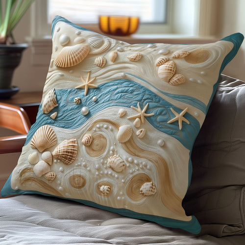Seashell Shore WN2006062CL Quilt Pillow Case