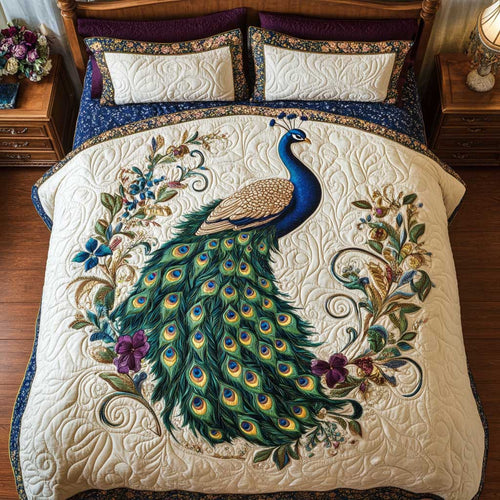 Majestic Flower Peacock WP1501010CL Duvet Cover Set