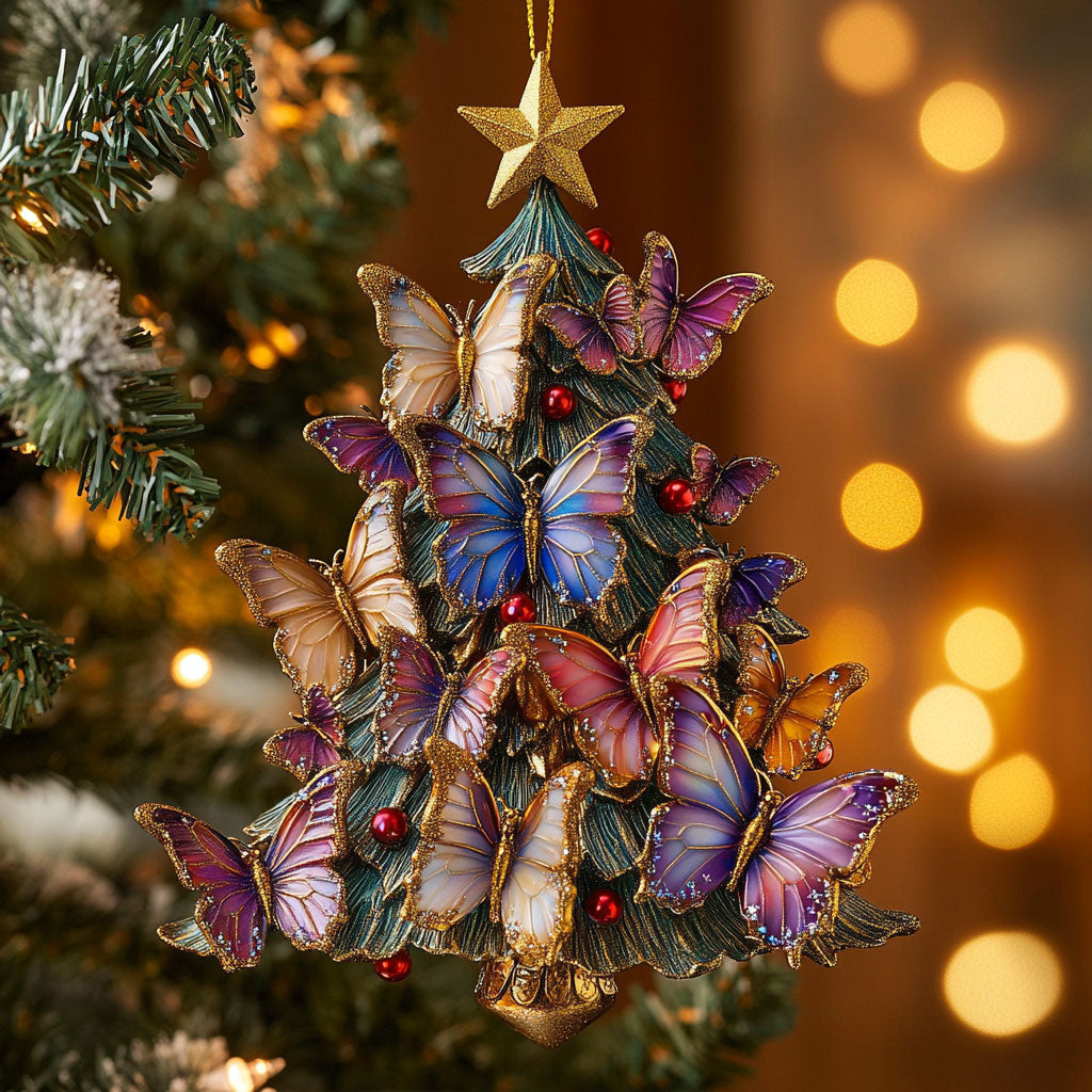 Butterfly Christmas CW2210047CL Christmas Ornament