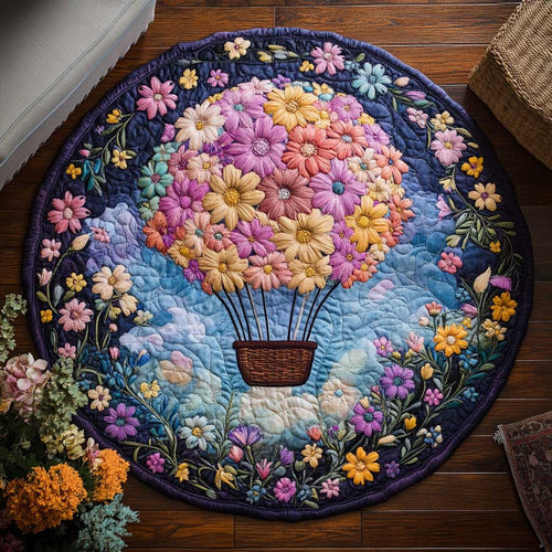 Bloom Basket WN2005046CL Quilted Round Mat
