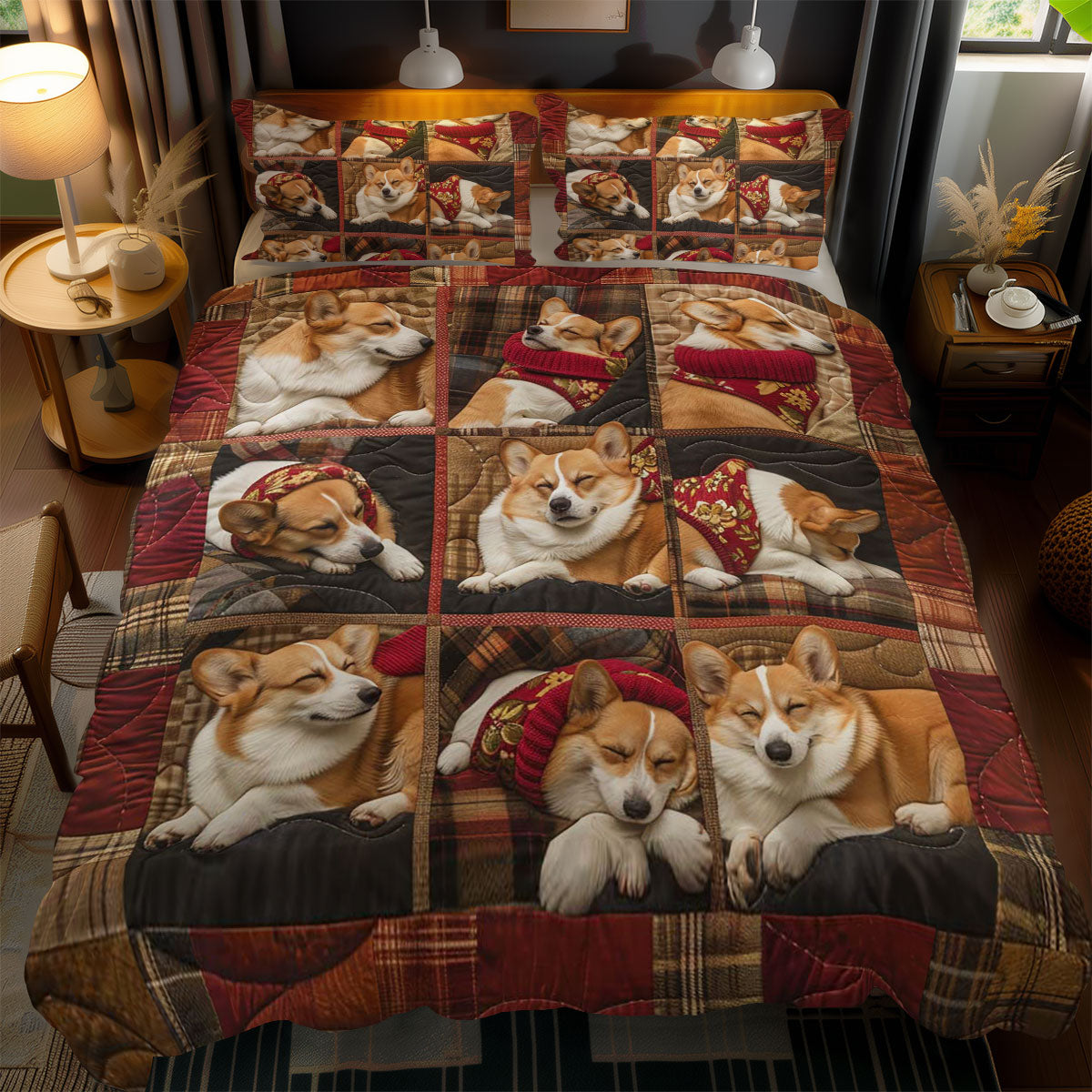 Autumn Corgi WN1303115CL Duvet Cover Set