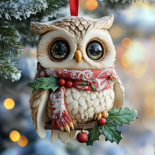 Owl Christmas Glow WN1112044CL Christmas Ornament