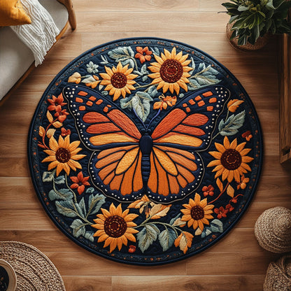 Wildfield Butterfly WN0107062CL Quilted Round Mat
