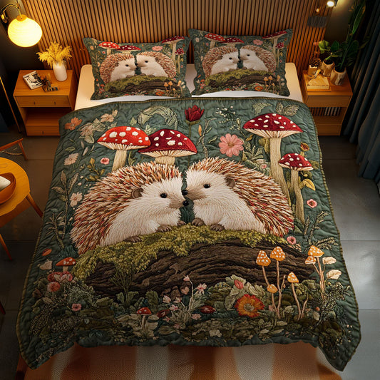 Hedgehog And Toadstools WN1203103CL Duvet Cover Set