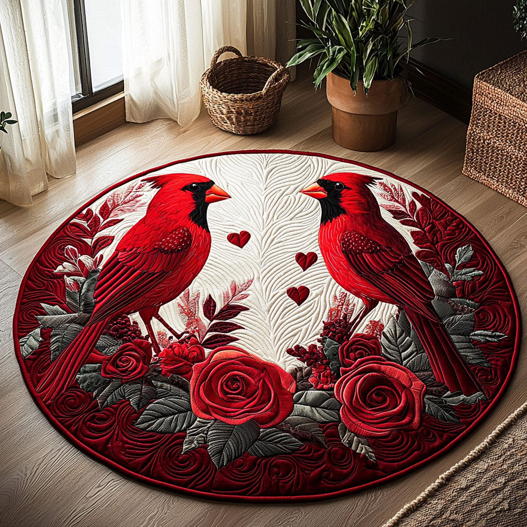 Cardinal Love QA1201009CL Quilted Round Mat