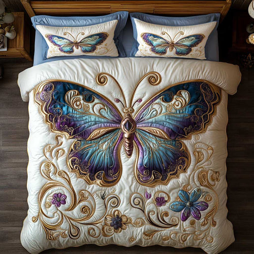 Butterfly Gem Flower WP2001067CL Duvet Cover Set