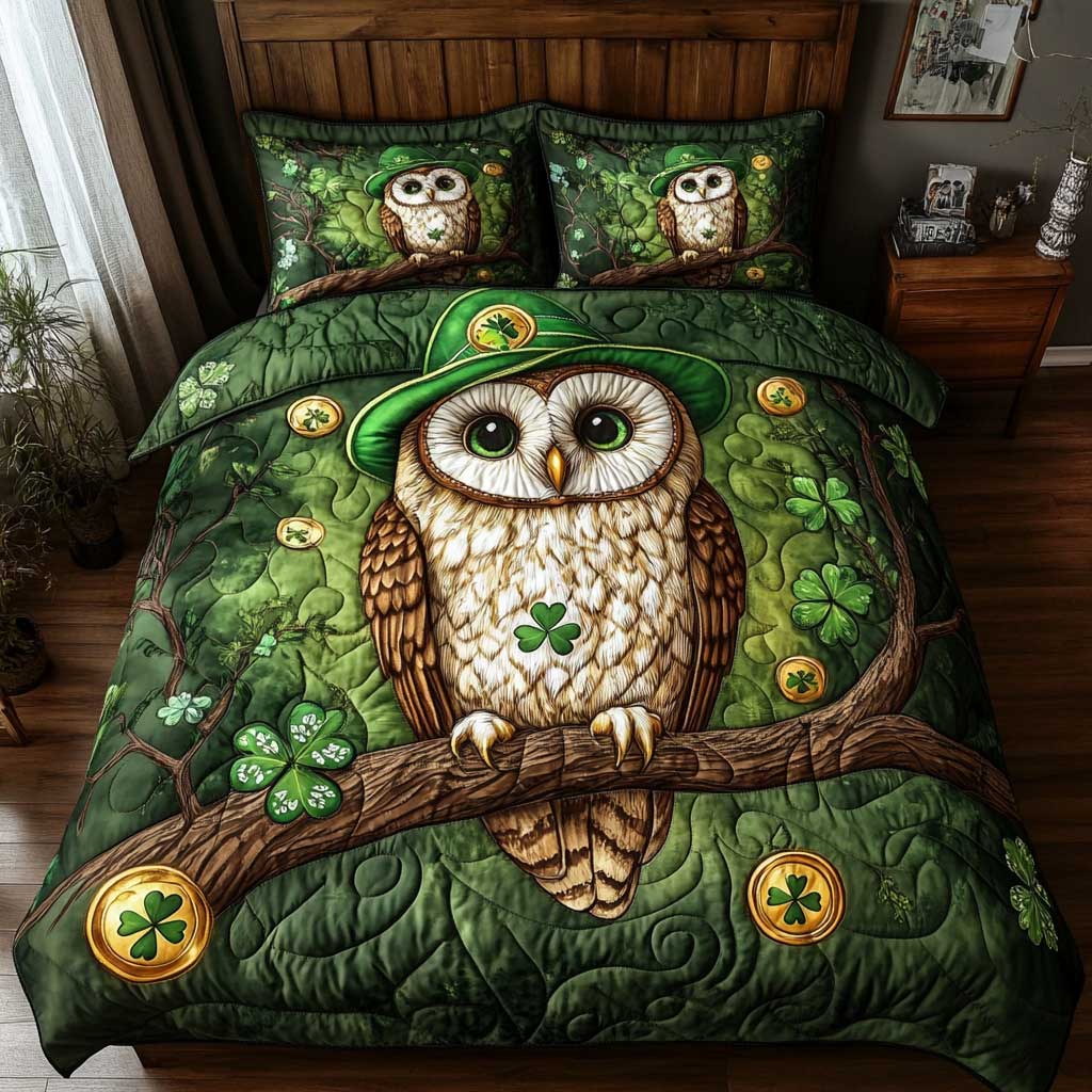 Barn Owl Shamrock WP2502027CL Duvet Cover Set