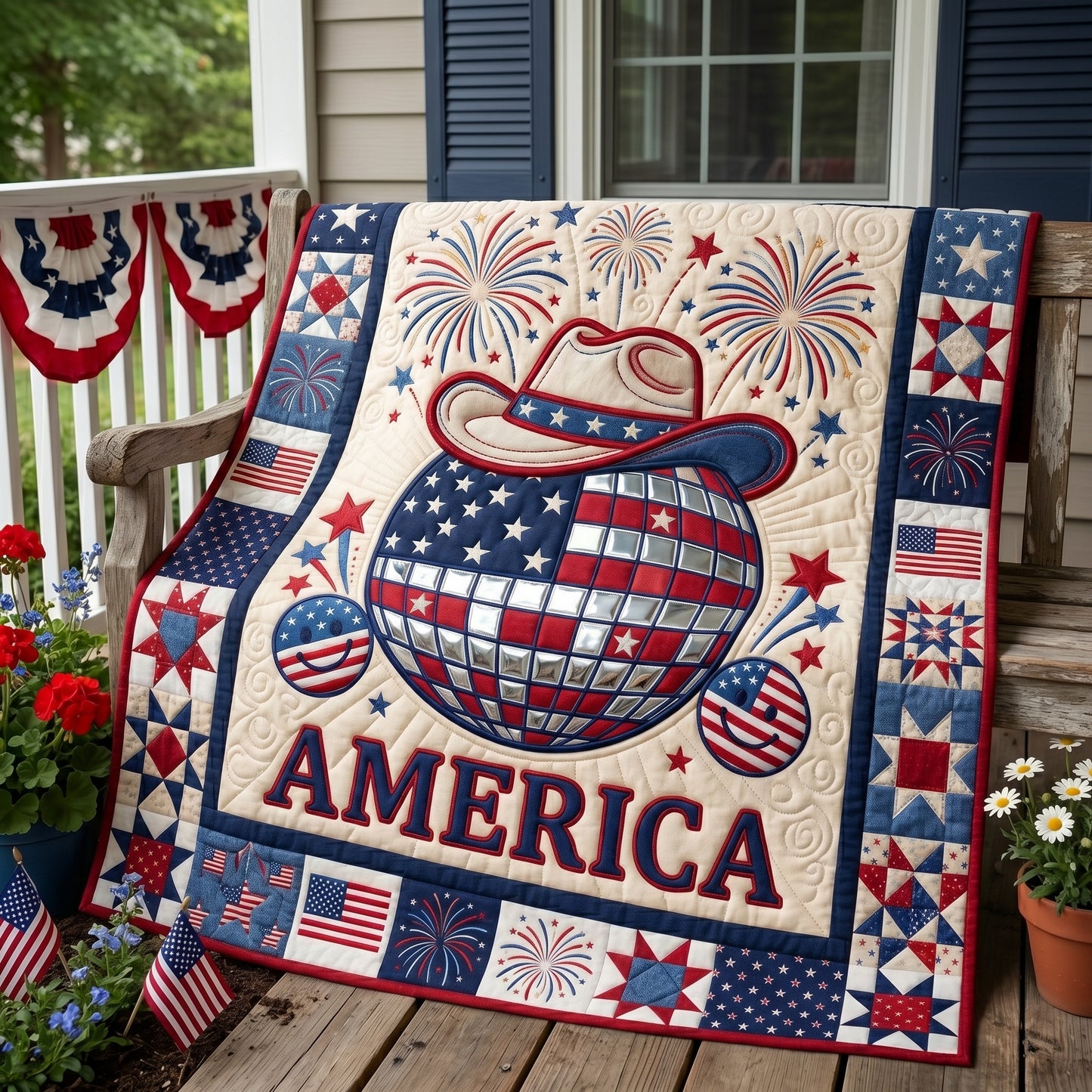 American Disco Ball XR1004024CL Quilt