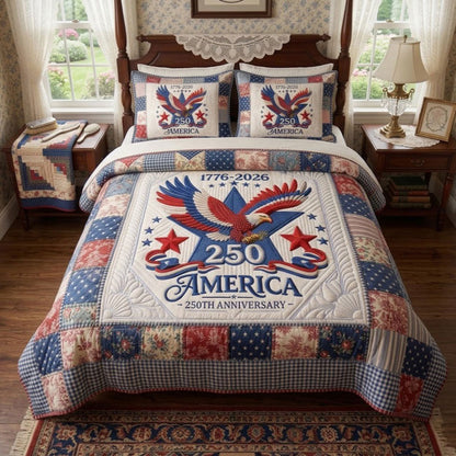 America 250th Anniversary Eagle Pride WN0404003CL Duvet Cover Set