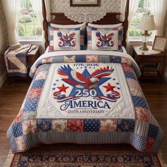 America 250th Anniversary Eagle Pride WN0404003CL Duvet Cover Set