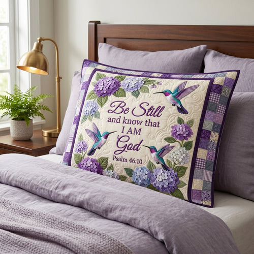 Be Still Hummingbird XR1604021CL Quilted Bedding Pillow Case
