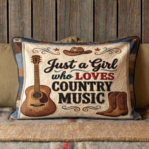 Country Girl Vibes WN2004006CL Quilted Bedding Pillow Case