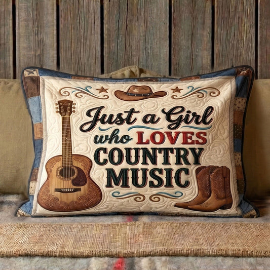 Country Girl Vibes WN2004006CL Quilted Bedding Pillow Case