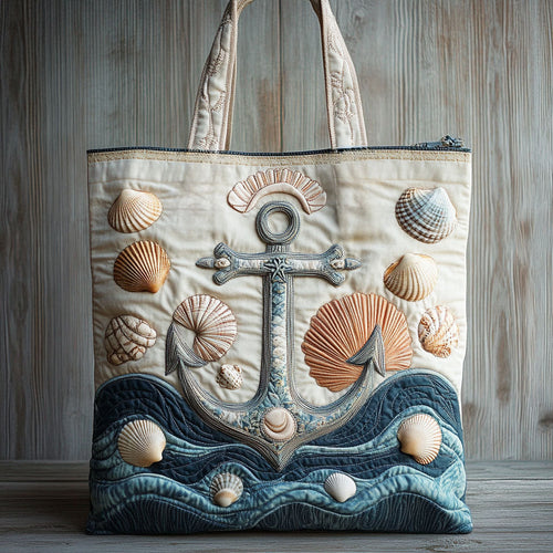 Driftwood Anchor WN2309036CL Quilted Tote Bag
