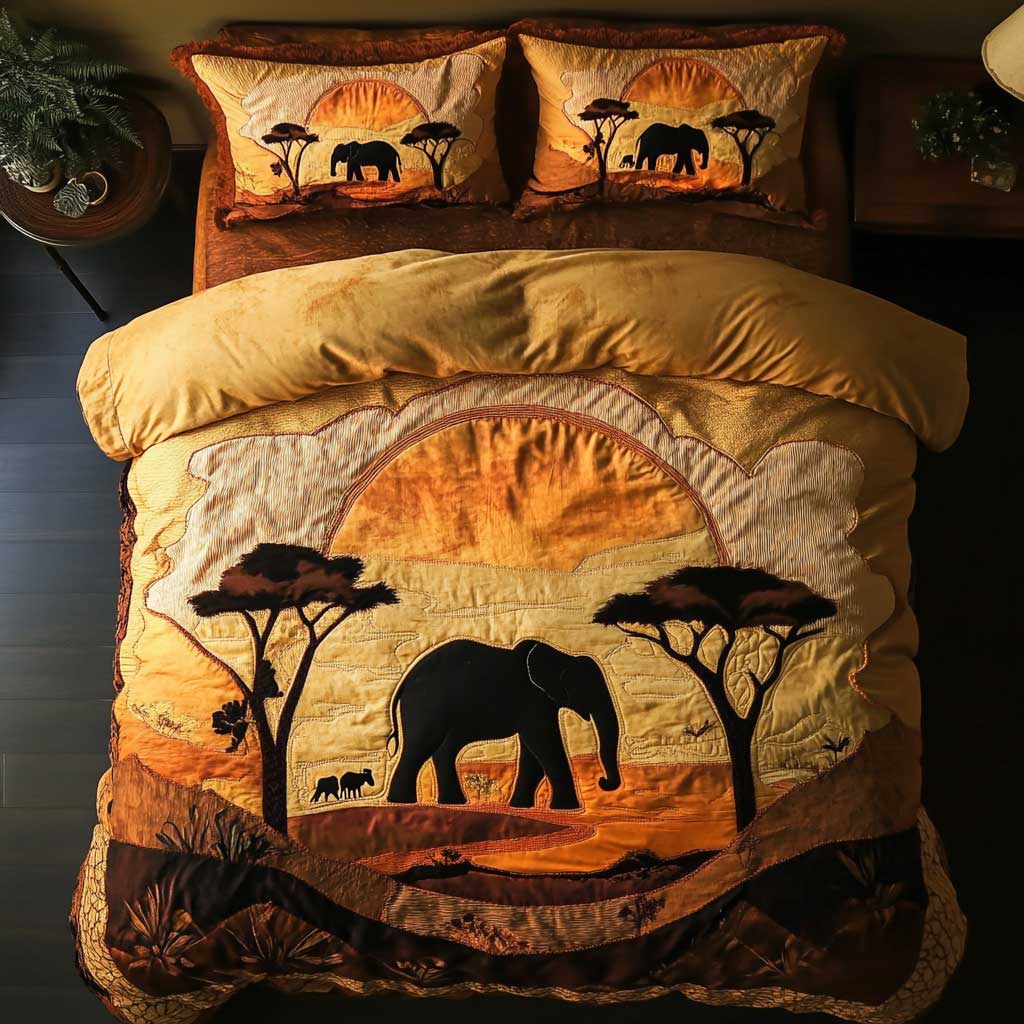 Elephant African Safari WN2502039CL Duvet Cover Set