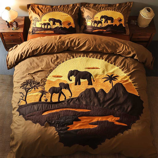 Elephant African Safari WN2502040CL Duvet Cover Set