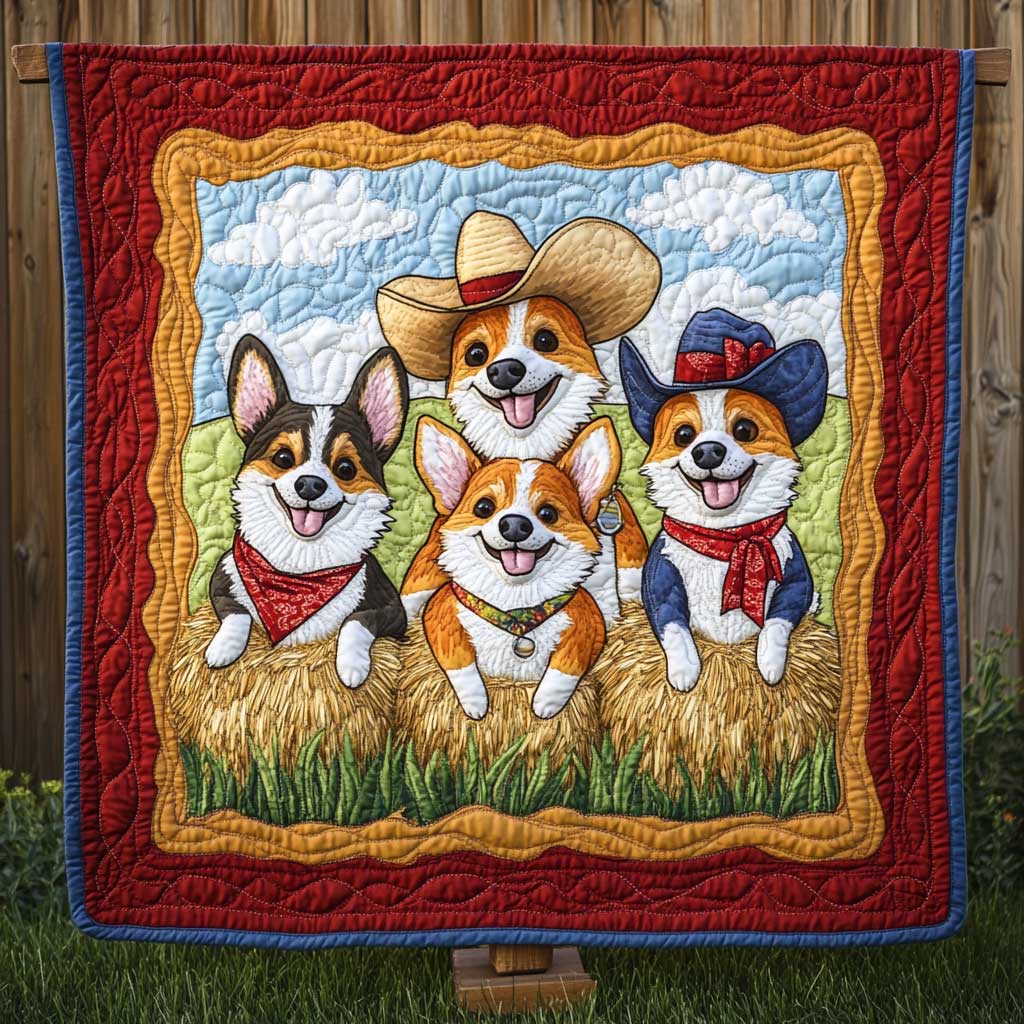 Farm Life Corgi WN2802080CL Quilt