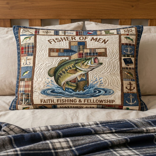 Fisher Of Men Faith WN2104022CL Quilted Bedding Pillow Case