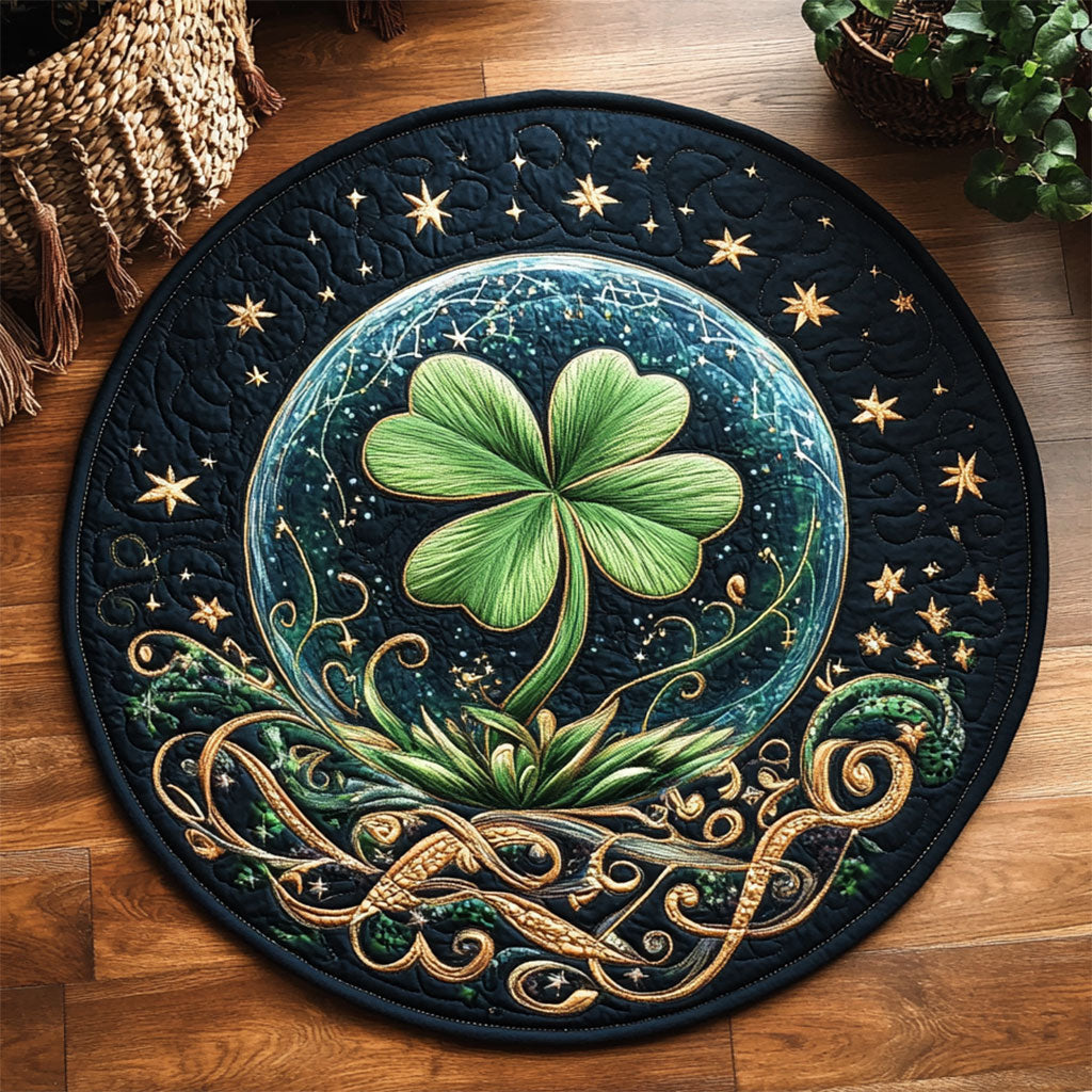 Lucky Clover WJ1905038CL Quilted Round Mat