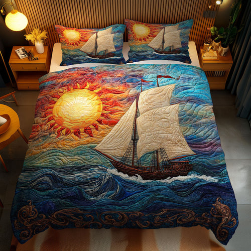 Celestial Sailboat WN0602059CL Duvet Cover Set