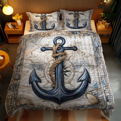 Compass Rose Anchor WN0602063CL Duvet Cover Set