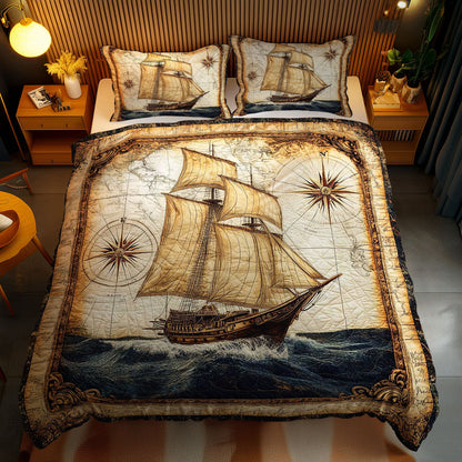 Compass Sailboat WN0602064CL Duvet Cover Set