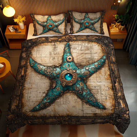 Deep Sea Steampunk Starfish WN0602065CL Duvet Cover Set