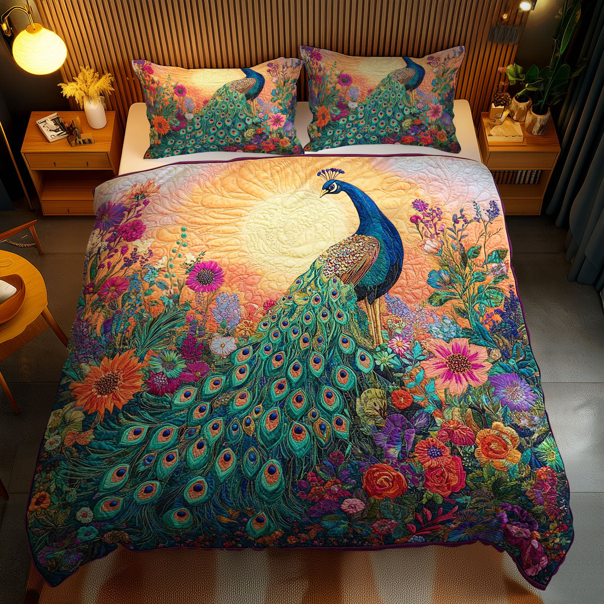 Emerald Peacock WN1102052CL Duvet Cover Set