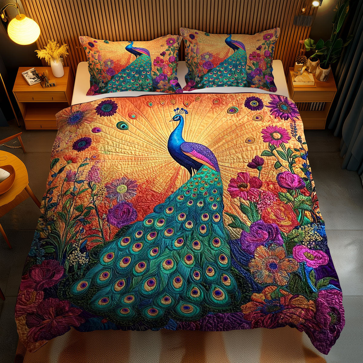 Enchanted Peacock WN1102053CL Duvet Cover Set