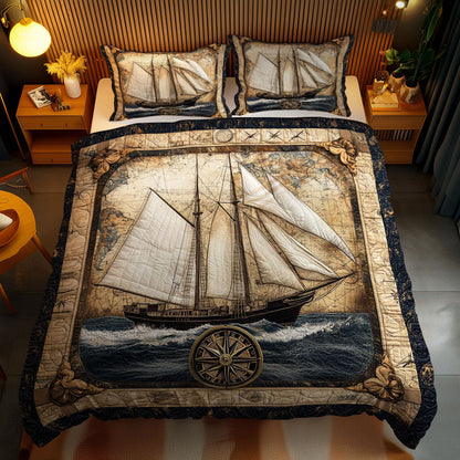 Golden Sailboat WN0602070CL Duvet Cover Set